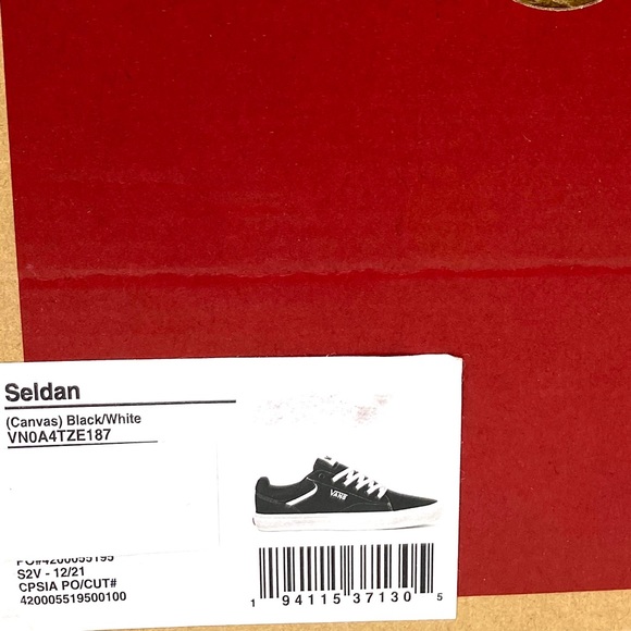 💖MEGA SALE💖VANS Seldan Canvas Black Casual  Women’s   Low Top VN0A4TZE187 - Picture 9 of 10